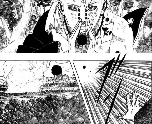 Una furia desatada hace tiempo llega a Amegakure No Sato en busca de destrucción :: Ataque a Akatsuki :: 01-copy
