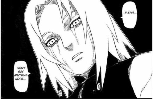 You can't deny it anymore, Sakura.  It's over.  That bad boy Uchiha you lusted after is no longer coming home to a warm welcome.