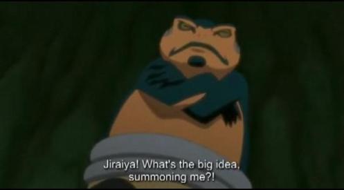 What's the big idea?  See, Jiraiya has a big problem.  It is called "Pain."